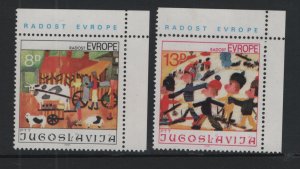 Yugoslavia   #1546-1547   MNH  1981   children`s drawings