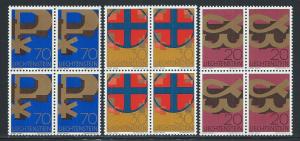 LIECHTENSTEIN SC# 426-8 B/4  VF/MNH 1967