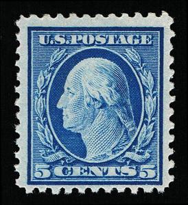 GENUINE SCOTT #504 F-VF MINT OG H 1917 BLUE PERF-11 UNWMK FLAT PLATE #7337