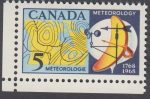 Canada - #479ii Meteorology, HB, Red Over Blue Variety - MNH, Unitrade CV.$20
