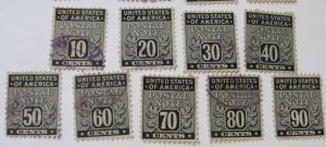 US SC# PN1-PN18 Postal Note