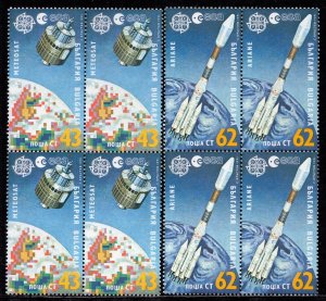 EUROPA CEPT 1991 - Bulgaria - European Aerospace - MNH Block of 4