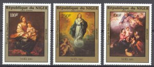 Niger Sc# C358-C360 MNH 1985 Christmas