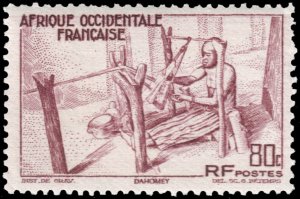 French West Africa #41  MNH - Kouande Weaving (1947)