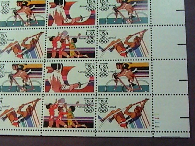 U.S.# C109-C112(C112a)-MINT/NH-PANE OF 50---SUMMER OLYMPICS---AIR-MAIL----1983