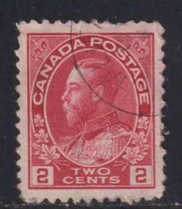 Canada 106 King George V Admiral 2¢ 1911