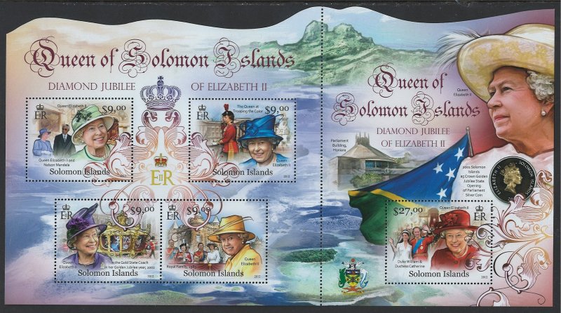 Solomon Islands Scott 1176 Souvenir Sheet MNH! Queen Elizabeth II!