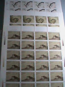 CHINA-1998-SC#2880-2 PAINTING BY HE XIANG NING MNH-SHEET-TL.24 COMPLETE VFSETS