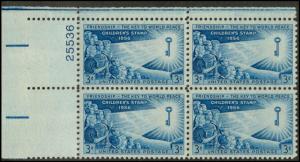 1085 MNH Plate Block