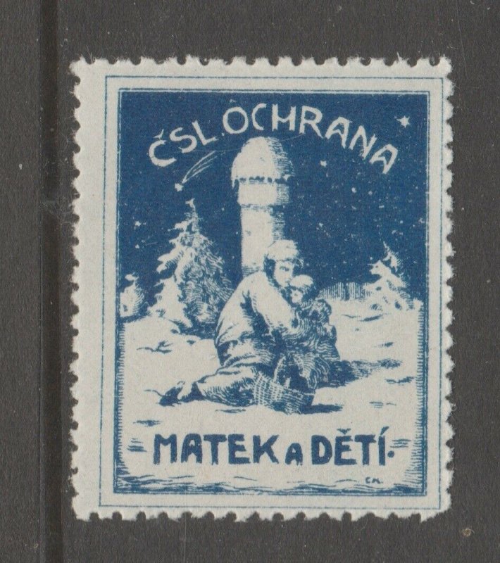 CZ Czech Rep cinderella stamp 2-14-21 scarce as mnh gum