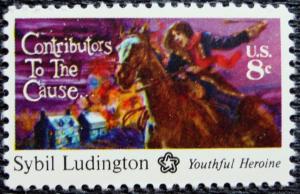 US #1559 MNH Single, Sybil Ludington, SCV $.25 L10