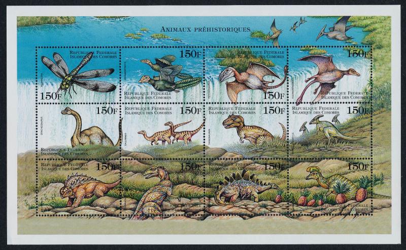 Comoro Islands 890 MNH Prehistoric Animals, Dinosaurs