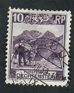 Liechtenstein #96 used single