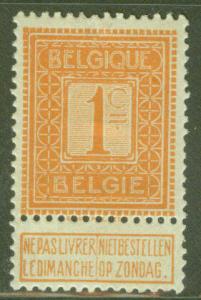 Belgium Scott 92 MH* 