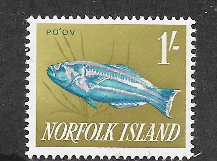 Norfolk Islands #55  1' Po'ov   (MNH)  CV$2.00