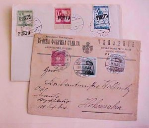 SERBIA  POSTAGE DUE 1945 NOV FLEDPOST #107 INF & PORTO ON CHAINBREAKERS 1919