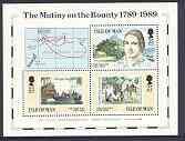 Isle of Man 1989 Mutiny on the Bounty m/sheet unmounted m...