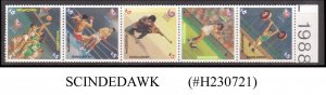 BANGLADESH - 1988 SUMMER OLYMPIC GAMES SEOL STRIP OF 5V SE-TENANT - MNH