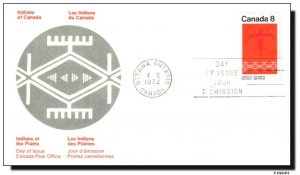 Canada FDC #564p Plains Indians - OFDC Cachet