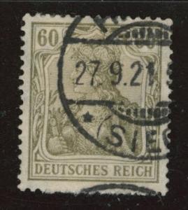 Germany Scott 126 used 1920 Germania stamp