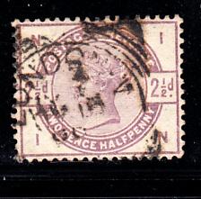 Great Britain used #101 2 1/2p Victoria Position IN