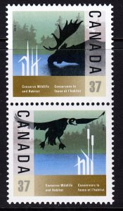 Canada 1988 Wildlife Conservation Mint MNH Set Pair SC 1205a