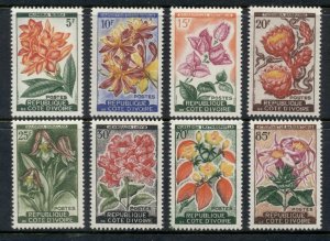 Ivory Coast 1961-62 Local Plants & Flowers, Orchids MUH