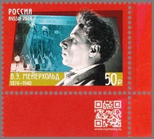 RUSSIA 2024-05 ART Theatre: Meyerhold - 150, Stage Director. QR CORNER, MNH