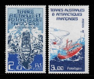 FSAT TAAF Scott 123-124 MNH** Ship stamps