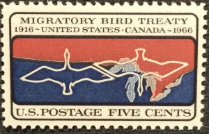 US MNH #1306 Single Migratory Bird Treaty SCV $.40 L18