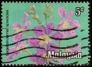 Malaysia 193 - Used - 5c Queen's Crepe Myrtle (1979)