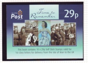 Isle of Man Sc 1119a 2005 29p Time to Remember stamp booklet pane mint NH