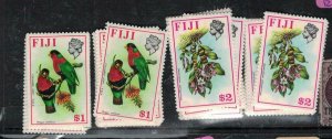 Fiji 1971 $1 Bird $2 Flowers SG 439-50 MNH (3eop) 
