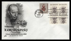 #1845 2c Igor Stravinsky, Art Craft FDC **ANY 5=FREE SHIPPING**