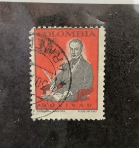 Colombia 1959 Scott 703 used - 10c, Simon Bolivar