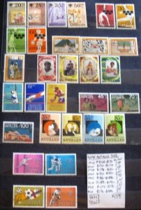 Netherlands Antilles MLH Semi-Postal Selection #B168//B199- SCV=$17.75