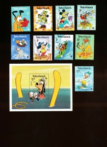 TURKS & CAICOS ISLANDS - Sc 399-408 VFMNH. DISNEY - IYC Internat Year Child 1979