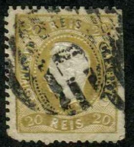 Portugal SC# 27 King Luiz 20r Used SCV $110.00