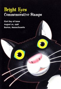 USPS FDC First Day Ceremony Program #3231 (3230-34) Bright Eyes -  Goldfish 1998