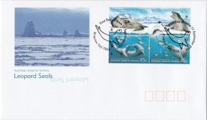 Australian Antarctic Terr. # L118, WWf, Leopard Seals, First Day Cover