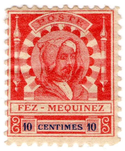 (I.B-CK) French Morocco Local Post : Fez-Mequinez 10c