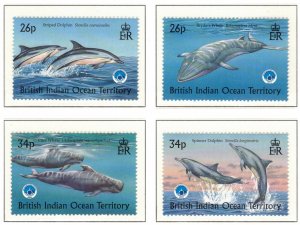 BIOT 1998 Year of the Ocean; Scott 203-06, SG 220-23; MNH