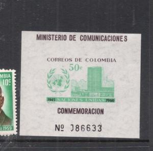 Colombia UN SC 725 MNH (2dhs) 