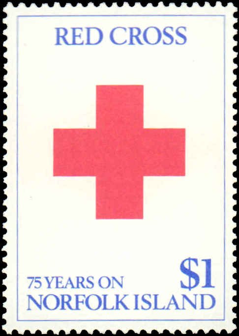 Norfolk Island #461, Complete Set, 1989, Red Cross, Never Hinged