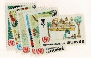 Guinea #442-48 MH cpl Year of Child