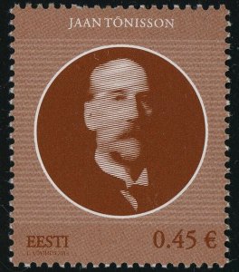 Estonia #747 Jaan Tonisson Prime Minister 0.45€ Postage Stamp 2013 Eesti MLH