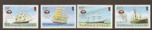 FALKLAND ISLANDS SG1021/4 2005 MARITIME HERITAGE MNH