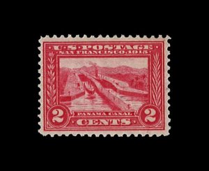 U.S. Scott# 398  1913 2c car  Panama Canal   mint-nh-   f-vf