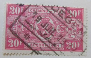 A6P18F146 Belgium Parcel Post and Railway Stamp 1927-31 20fr used