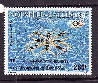 New Caledonia-Sc#C235-Unused NH airmail set-Sports-Olympics-Barcelona-1992-